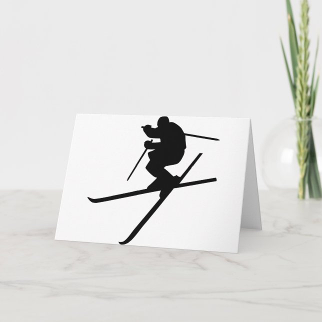 Cartão Esqui - Estilo Livre de Esqui (Frente)