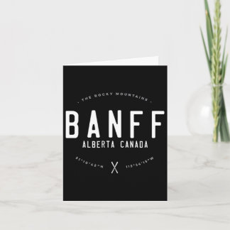Cartão Esqui gráfico vintage angustiado Nff Alberta Canad
