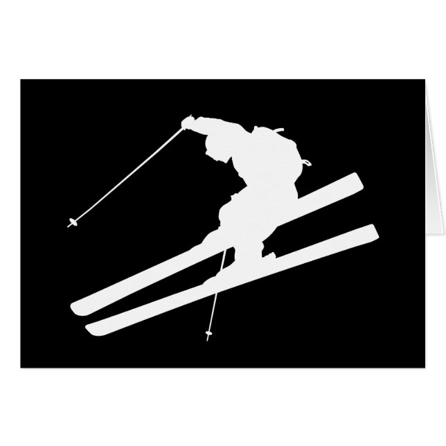 Cartão Esqui legal (Frente Horizontal)