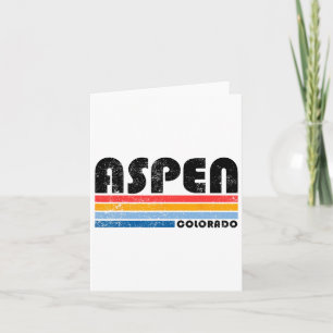 Cartão Esqui na Montanha Aspen Colorado Co Vintage Aspen