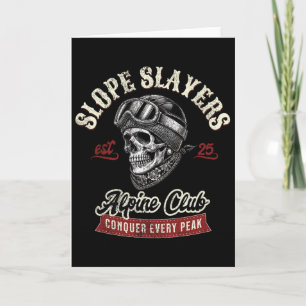 Cartão Esquiadores de Freestyle Skiing Slope Slayers Aven