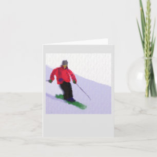 Cartão Esquiar a Arte de Slopes