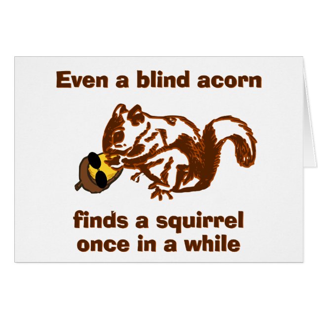 Cartão Esquilo Cego (Frente Horizontal)