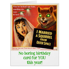 Cartão Esquilo do Espaço Exterior