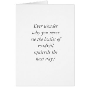 Cartão Esquilo do zombi