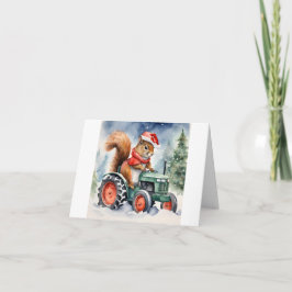 Cartão Esquilo Natal