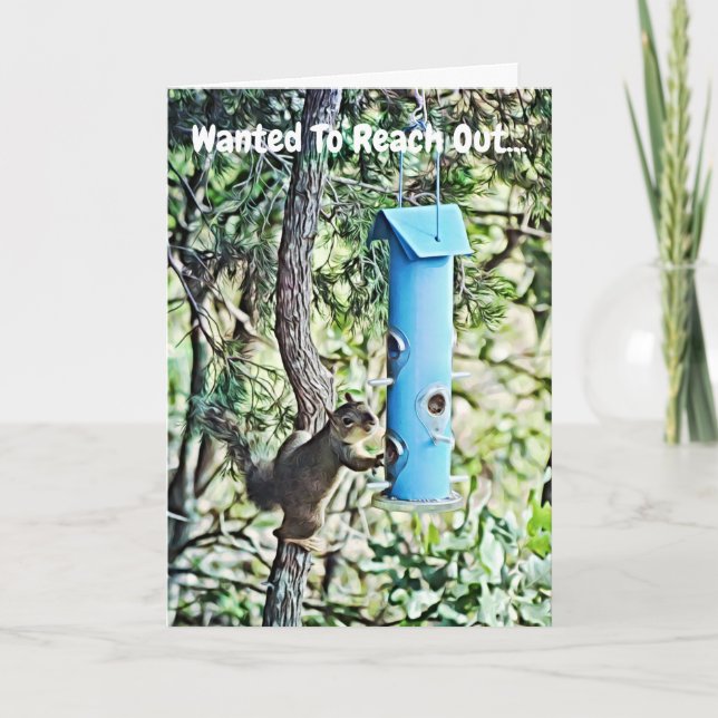 Cartão Esquilo Pensando Em Você (Frente)