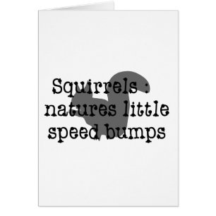 Cartão Esquilos: Naturezas pouco Speedbumps