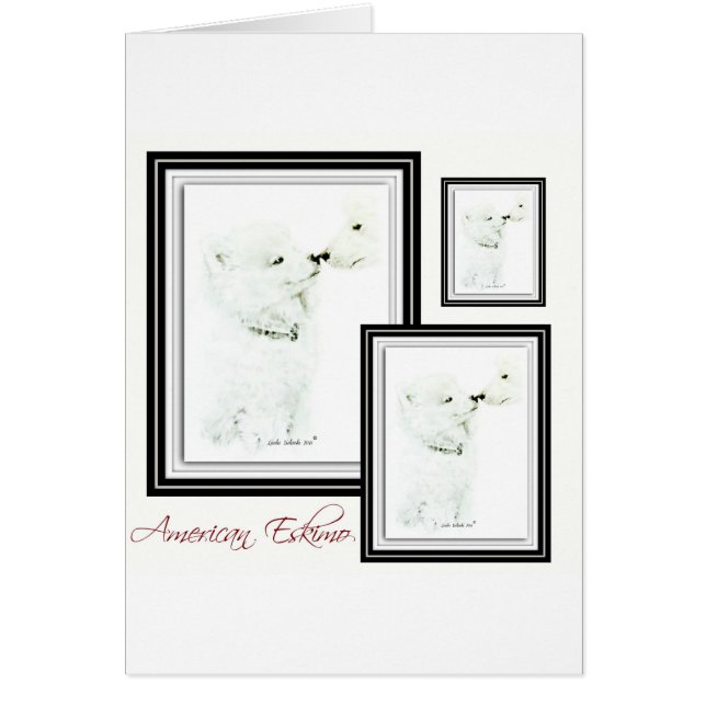 Cartão Esquimó americano (Frente)