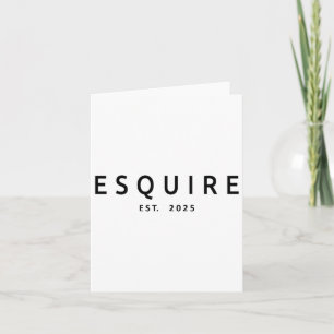 Cartão Esquire Est. 2025