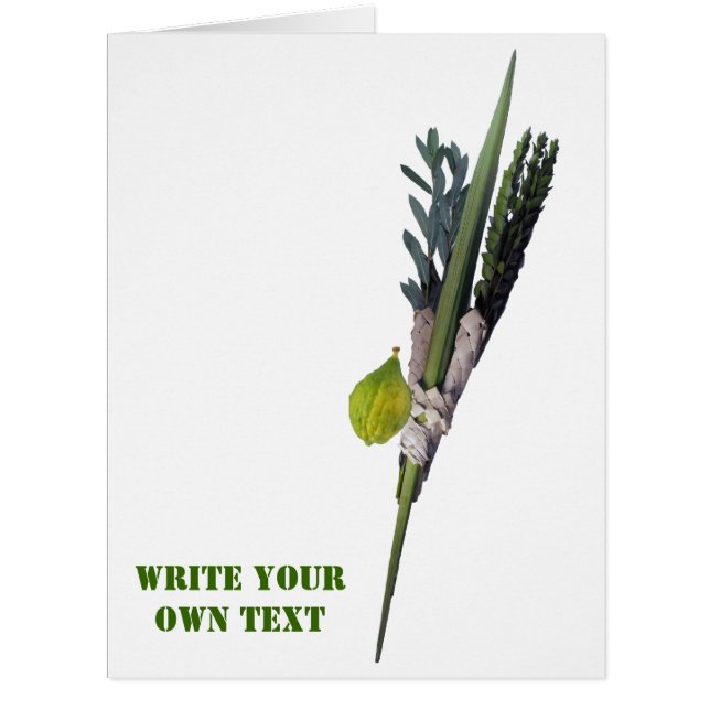 Cartão Esrog - Etrog - Write Your Own Text (Frente)