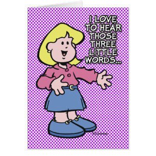 Cartão Essas Três Palavras Pequenas...