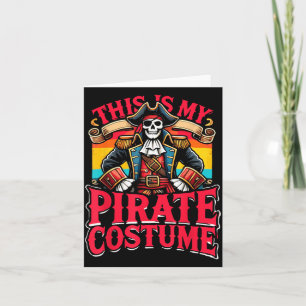 Cartão Esse É Meu Fantasme de Pirata _ Pirata Divertido n