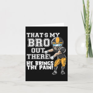 Cartão Esse É Meu Irmão Ali Time Amarelo de Futebol Irmão