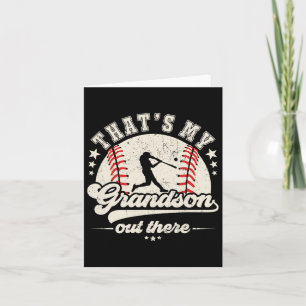 Cartão Esse é meu neto lá fora Baseball Vovó Vovô