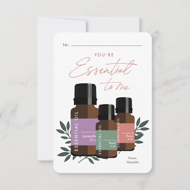 Cartão Essencial para mim no Dia dos Namorados da Sala de (Frente)