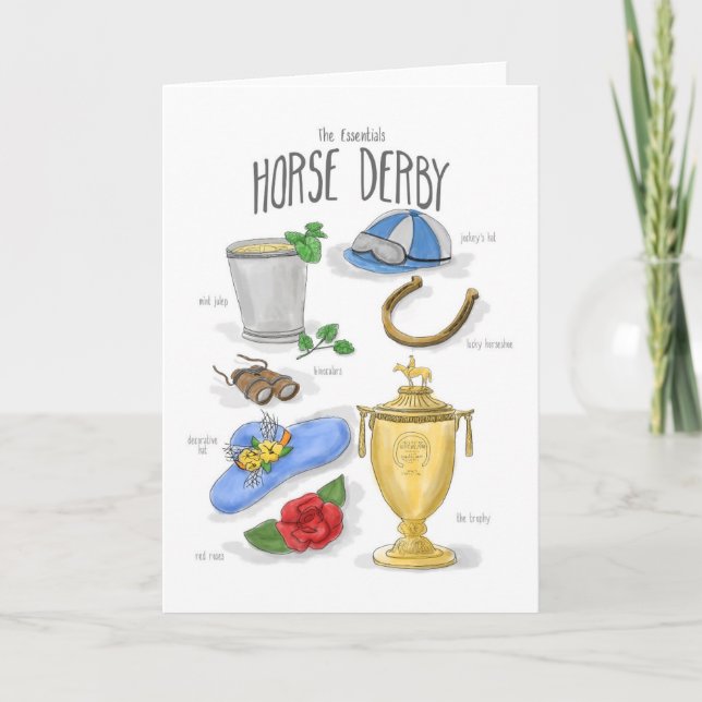 Cartão Essentials: Horse Derby Card (Frente)