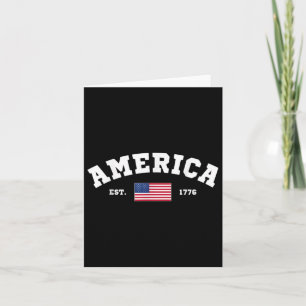 Cartão Est 1776 Bandeira Patriótica Americana dos EUA 4 d