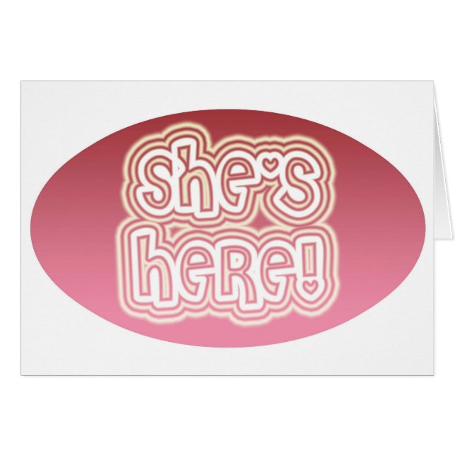 Cartão Está aqui (Frente Horizontal)