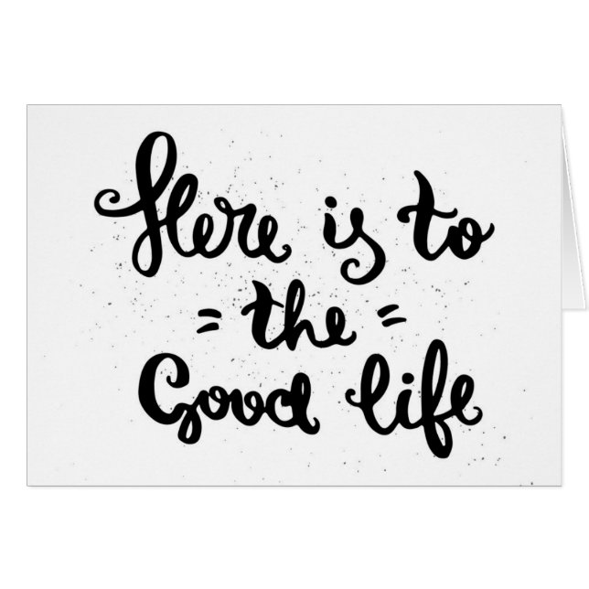 Cartão Está aqui à boa vida (Frente Horizontal)