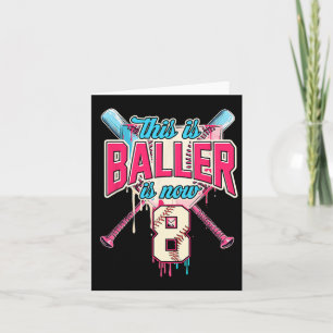 Cartão Esta Baller Está Agora Com 8 Sorvetes De Baseball