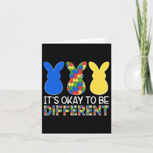 Cartão Está bem ser diferente Páscoa de consciência do au