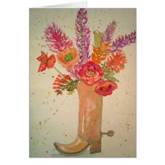 Cartão Esta bota não feita andando