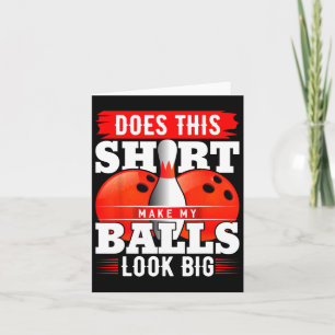 Cartão Esta Camisa Faz Meu Olho Grande Boliche De Camisa