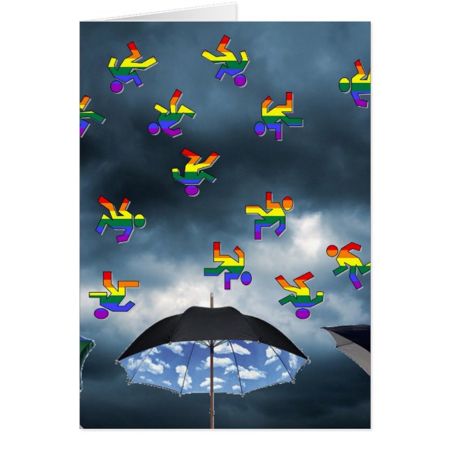 Cartão Está chovendo homens! (Frente)