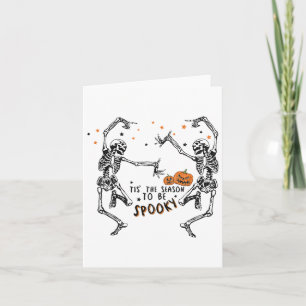 Cartão Esta É A Época Para Ser Spooky Queda A Dança De Ha