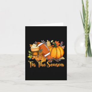 Cartão Esta É A Época Pumpkin Leaf Latte Fall Graças