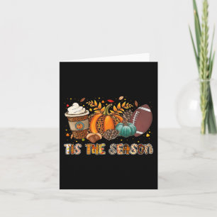 Cartão Esta É A Época Pumpkin Spice Futebol Halloween