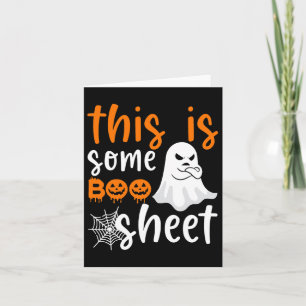 Cartão Esta É A Folha De Boo Ghost Retro Halloween Costum