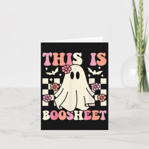 Cartão Esta É A Folha De Boo Halloween Ghost Costume Retr