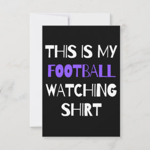 Cartão Esta é a minha camisa de futebol.