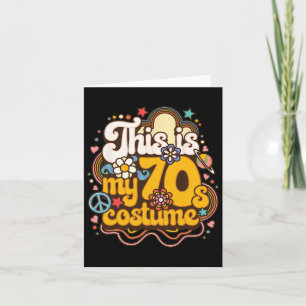 Cartão Esta É a Minha Festa de Fantasia dos Anos 70 Tema