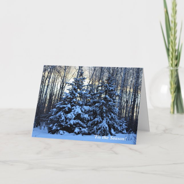 Cartão "Esta é a temporada acima do festival norte do inv (Frente)