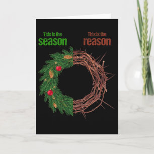 Cartão Esta É A Temporada Esta É A Razão Ch de Natal