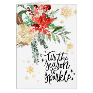 Cartão Esta é a temporada para o Sparkle Christmas Holid