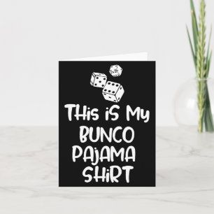 Cartão Esta É Minha Camisa De Malha De Bunco Para Mulhere