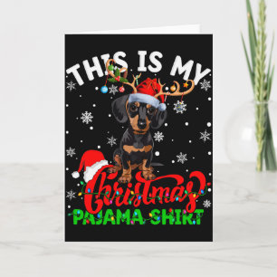 Cartão Esta É Minha Camisa De Natal Feia Do Meu Cachorro 