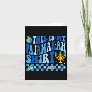 Cartão Esta é Minha Camisa Pajamakah Chanukah Pijama Groo
