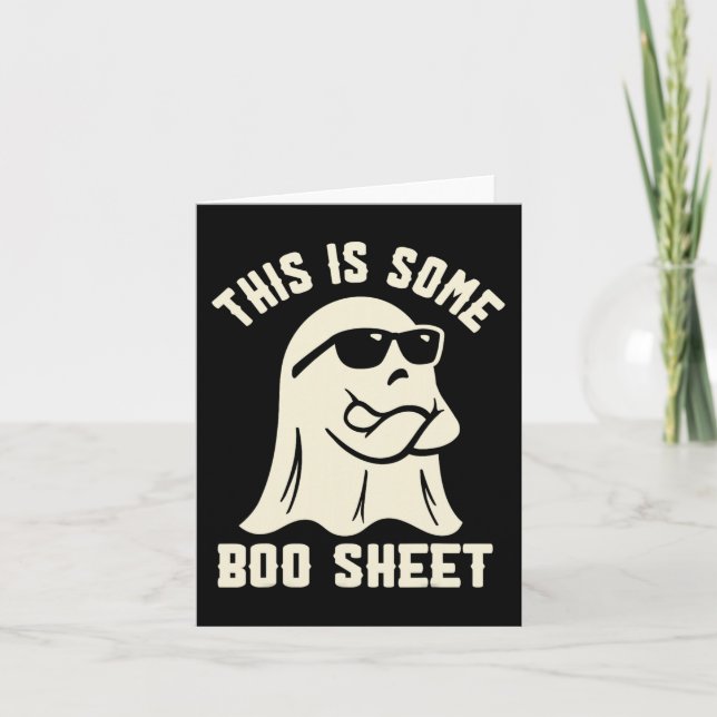Cartão Esta É Uma Brincadeira De Fantasmas De Boo Sheet H (Frente)