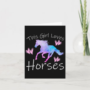 Cartão Esta Menina Adora Cavalos Cavalos Cavaleiros Eques