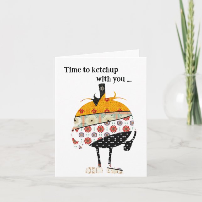 Cartão Está na hora do ketchup com você (Frente)