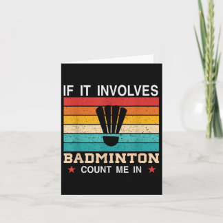 Cartão Está No Meu Dna Badminton Shuttle Racket Badminton