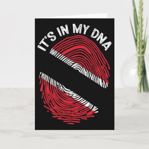 Cartão Está No Meu Dna Bandeira De Trinidad E Togo Orgulh