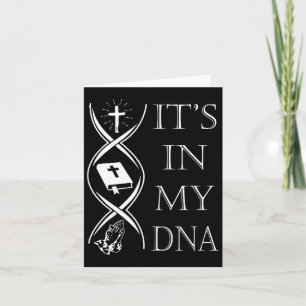 Cartão Está No Meu DNA Confie Em Deus Jesus Fé Cristã Hom