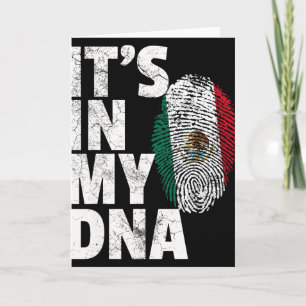 Cartão Está No Meu Dna Mexicano Bandeira Do México Cinco