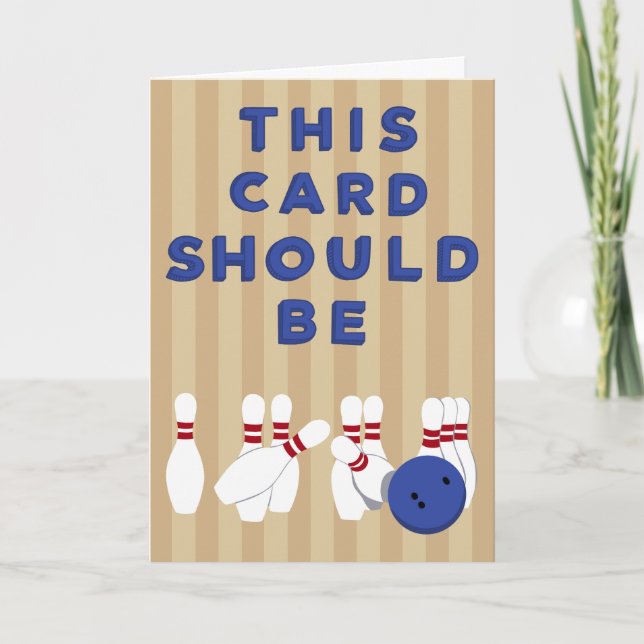 Cartão Esta placa deve estar no topo da sua Boliche Beco (Frente)